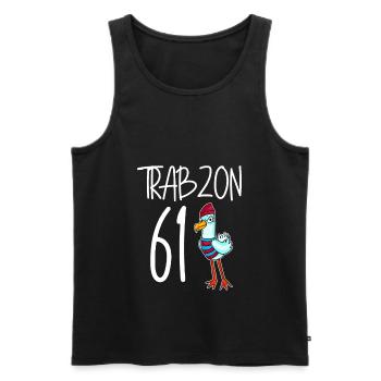 Trabzon 61 Türkei Stadt - Männer Premium Bio Tank Top - Schwarz - Vorne - AI Model Male 178 light (178cm)