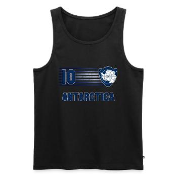 Antarktis Fußball Mannschaft - Männer Premium Bio Tank Top - Schwarz - Vorne - AI Model Male 178 light (178cm)