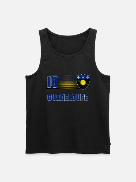 Équipe de Guadeloupe de football - Débardeur bio Premium Homme - noir