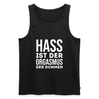 FCK AFD - Men's Premium Organic Tank Top - black - Front - AI Model Male 178 light (178cm)