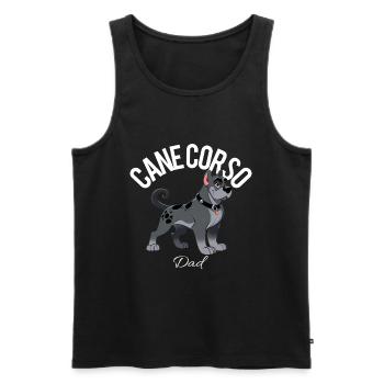 Cane Corso Dad 2 - Men's Premium Organic Tank Top - black - Front - Michal (187cm)