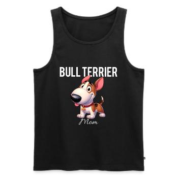 Bull Terrier Mom - Men's Premium Organic Tank Top - black - Front - Michal (187cm)