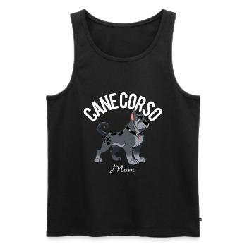 Cane Corso Mom 2 - Men's Premium Organic Tank Top - black - Front - Michal (187cm)