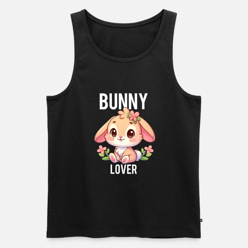 Hasenliebhaber 2 - Männer Premium Bio Tank Top - Schwarz