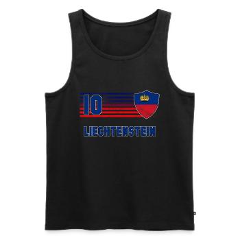 Liechtenstein Fußball Mannschaft - Männer Premium Bio Tank Top - Schwarz - Vorne - Michal (187cm)