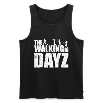 The Walking in DayZ Zombies The Walking - Männer Premium Bio Tank Top - Schwarz - Vorne - Michal (187cm)