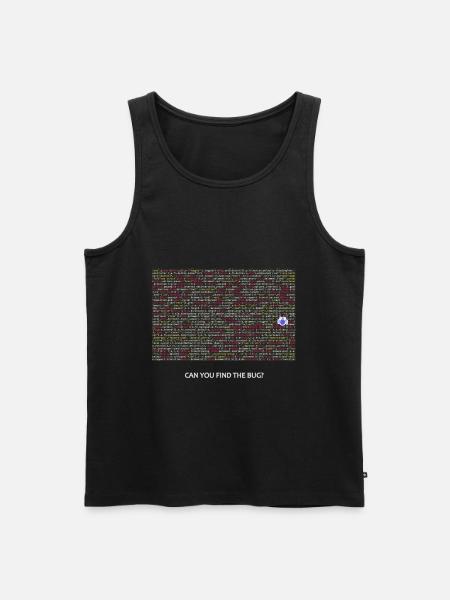 Programmeur, codeur, bugs, débogage - Débardeur bio Premium Homme - noir