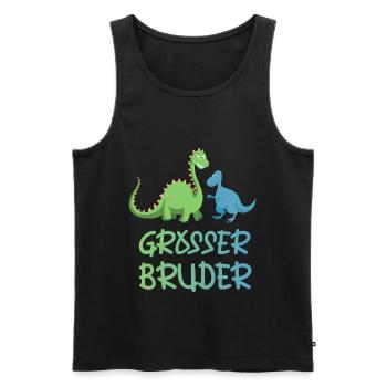 Großer Bruder - Männer Premium Bio Tank Top - Schwarz - Vorne - AI Model Male 178 light (178cm)
