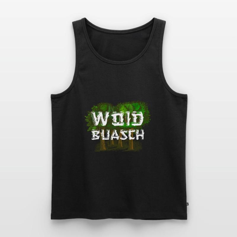 Woidbuasch dialect dialect dialect Waldbursche Men's Premium Organic Tank Top
