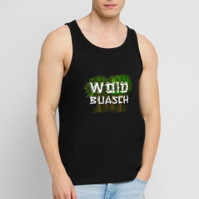 Woidbuasch dialect dialect dialect Waldbursche Men's Premium Organic Tank Top