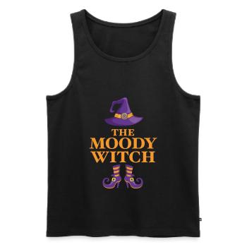The Moody Witch - Men's Premium Organic Tank Top - black - Front - AI Model Male 178 light (178cm)
