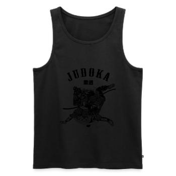 Judo Samurai - Men's Premium Organic Tank Top - black - Front - AI Model Male 178 light (178cm)