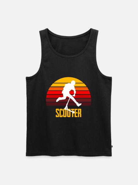 freestyle scooter - Men's Premium Organic Tank Top - black