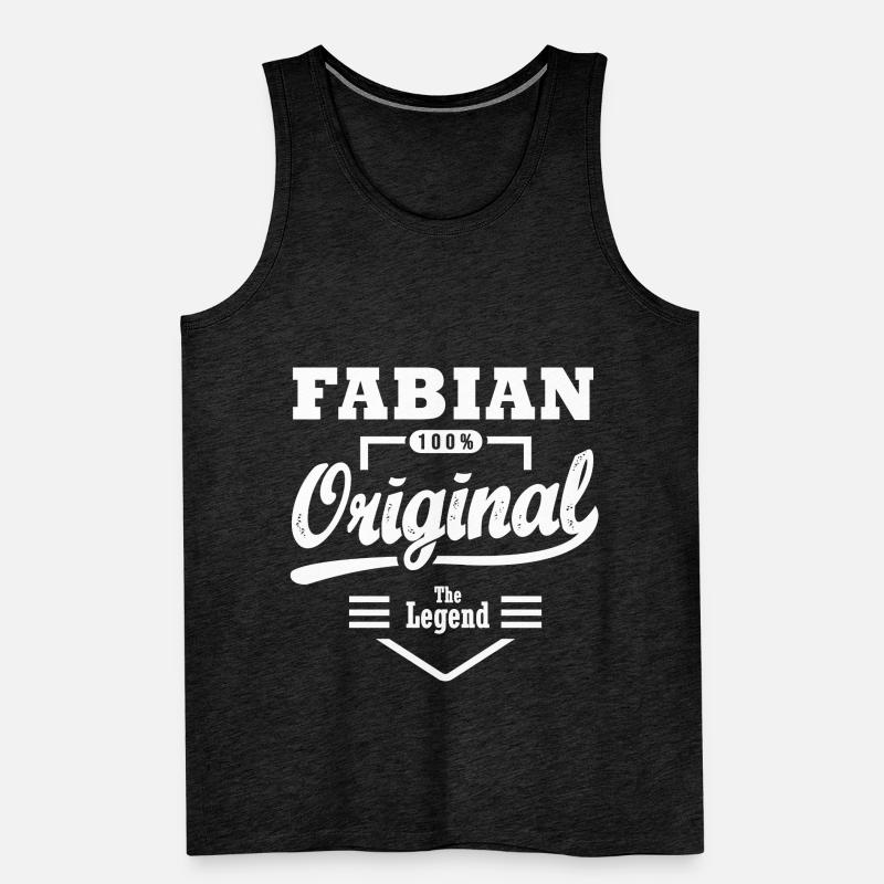 Fabian original gift personalized first name fabian Men's Premium Organic Tank Top
