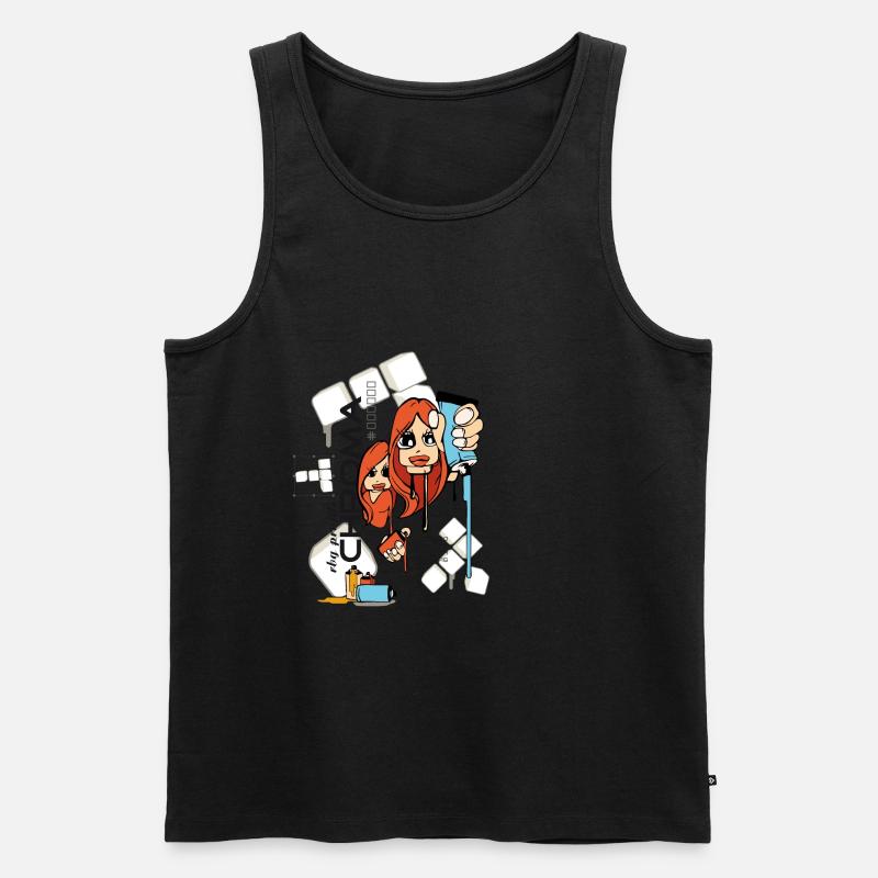 Chroma - Männer Premium Bio Tank Top - Schwarz