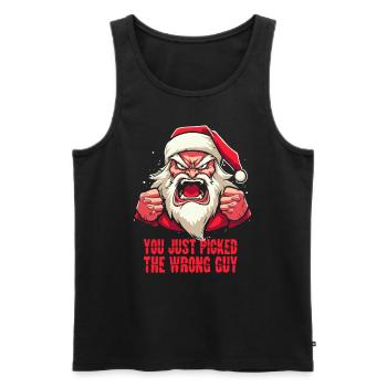 You've Caught the Wrong One: Santa Claus - Men's Premium Organic Tank Top - black - Front - AI Model Male 178 light (178cm)