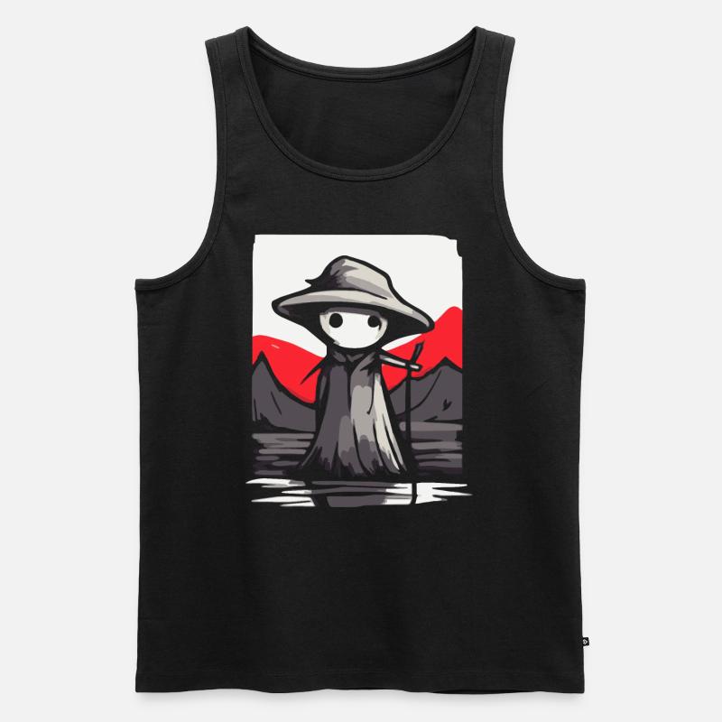 Japans Rote Sonne: Der Berg-Schäfer - Männer Premium Bio Tank Top - Schwarz