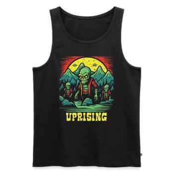 Uprising of the Skeleton Zombie Hillbillies - Men's Premium Organic Tank Top - black - Front - Michal (187cm)