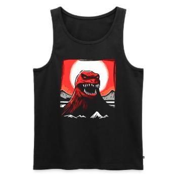 Red Sun Japan: Grunge Prince of Monsters - Men's Premium Organic Tank Top - black - Front - Michal (187cm)