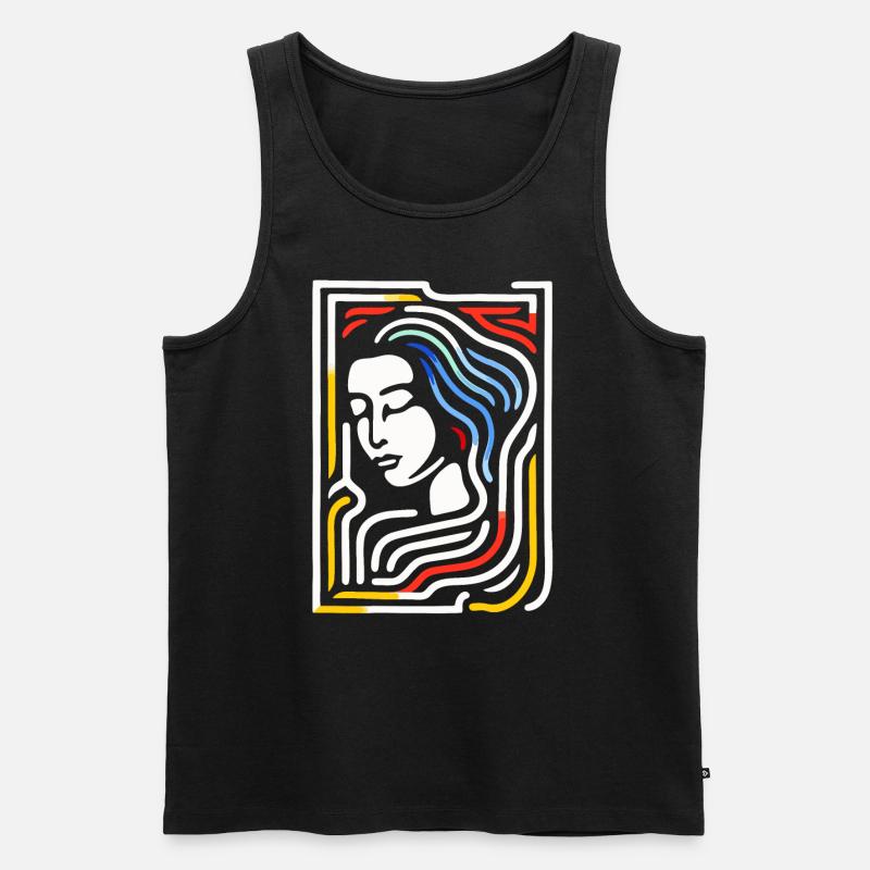 Das wunderschöne Labyrinth - Männer Premium Bio Tank Top - Schwarz