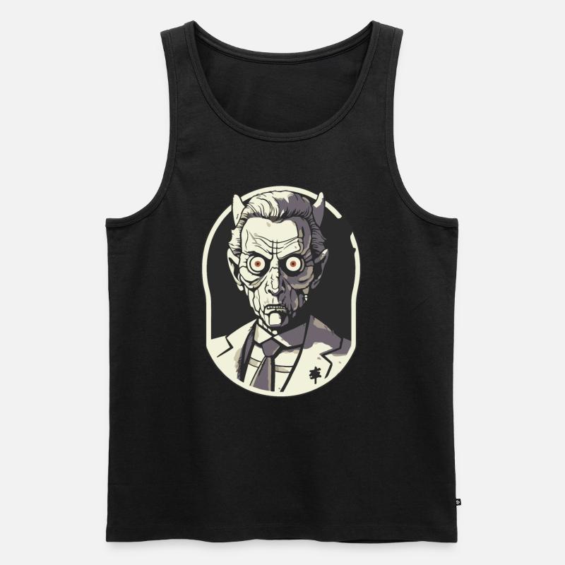 Der Direktor der Albträume - Männer Premium Bio Tank Top - Schwarz