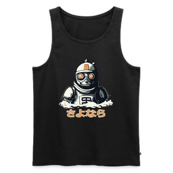 さよなら Leb wohl, ein sinkender Roboter - Männer Premium Bio Tank Top - Schwarz - Vorne - AI Model Male 178 light (178cm)