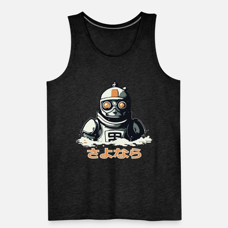 さよなら Leb wohl, ein sinkender Roboter Männer Premium Bio Tank Top