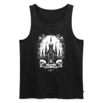 Hell Horror: House of Skulls - Men's Premium Organic Tank Top - black - Front - Michal (187cm)