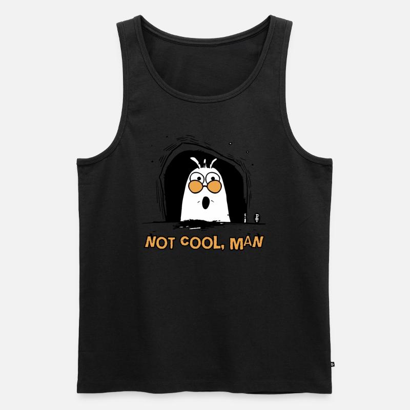Das ist nicht cool, Mann - Männer Premium Bio Tank Top - Schwarz