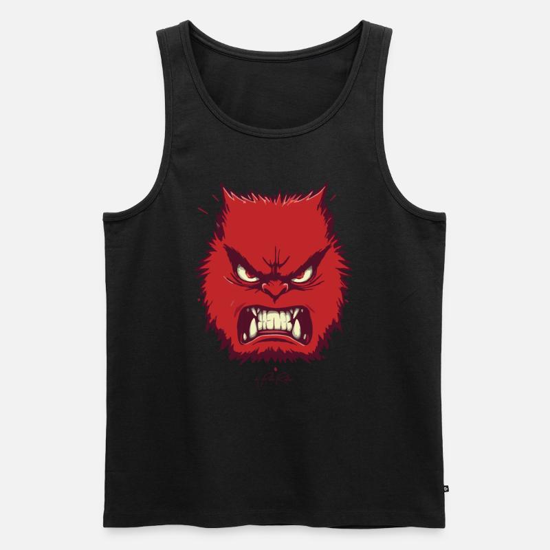 Wütend - Männer Premium Bio Tank Top - Schwarz