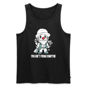 Du stammst nicht aus Compton, ein Gartenzwerg - Männer Premium Bio Tank Top - Schwarz - Vorne - AI Model Male 178 light (178cm)
