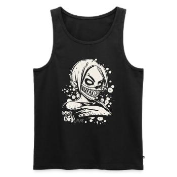 Good Love : Anime Manga Girl - Débardeur bio Premium Homme - noir - Devant - Michal (187cm)