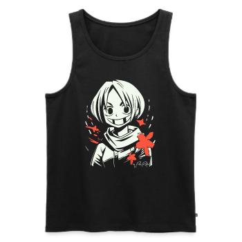 Kein gewöhnliches Anime Mädchen, es ist Manga - Männer Premium Bio Tank Top - Schwarz - Vorne - Michal (187cm)