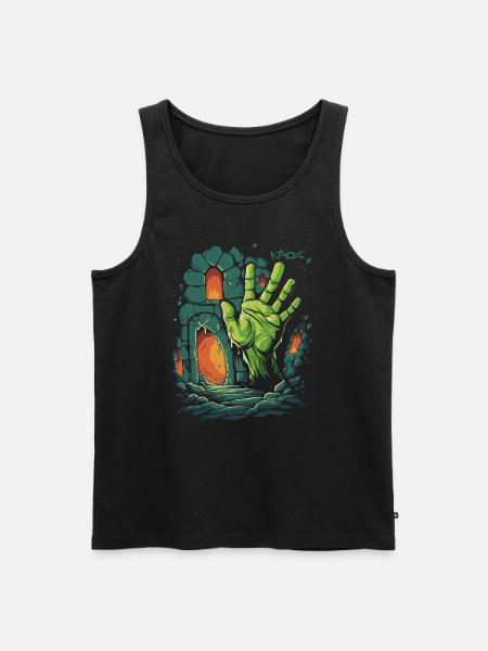 The Dungeon Zombie Hand - Men's Premium Organic Tank Top - black