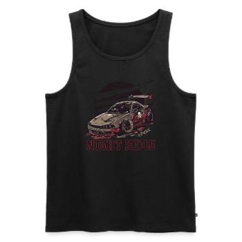 Scrappy JDM Road Racing Night Voiture pour enfants - Débardeur bio Premium Homme - noir - Devant - Michal (187cm)