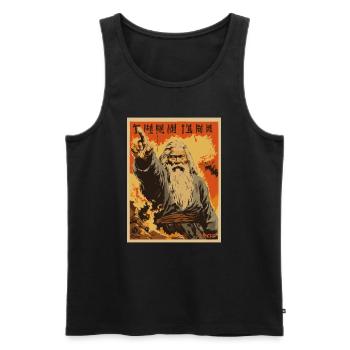 Parody of Japanese Magicians: Magical Fantasy - Men's Premium Organic Tank Top - black - Front - AI Model Male 178 light (178cm)