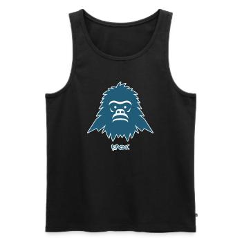 A creature of the mountains - Men's Premium Organic Tank Top - black - Front - AI Model Male 178 light (178cm)