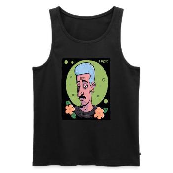 Gay Dude: Be Who You Want To Be - Men's Premium Organic Tank Top - black - Front - AI Model Male 178 light (178cm)