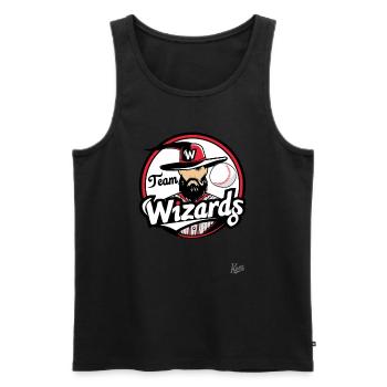 Team Magician - Men's Premium Organic Tank Top - black - Front - AI Model Male 178 light (178cm)