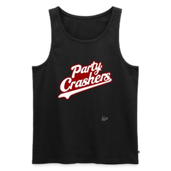 Team Party Crashers - Men's Premium Organic Tank Top - black - Front - Michal (187cm)