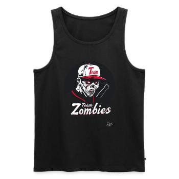 Team Zombies - Männer Premium Bio Tank Top - Schwarz - Vorne - AI Model Male 178 light (178cm)