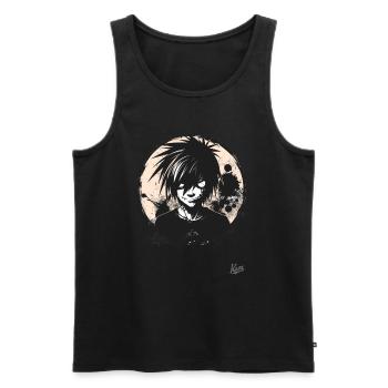 Emo Core: Bad Boy, böser Junge - Männer Premium Bio Tank Top - Schwarz - Vorne - AI Model Male 178 light (178cm)
