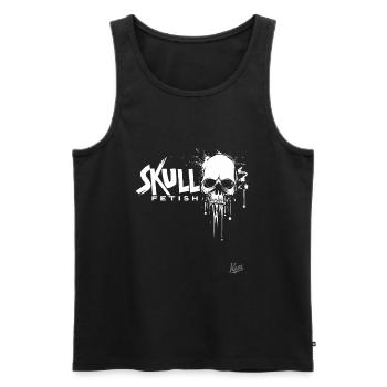 Skull Fetish: Skulls with Style - Men's Premium Organic Tank Top - black - Front - Michal (187cm)