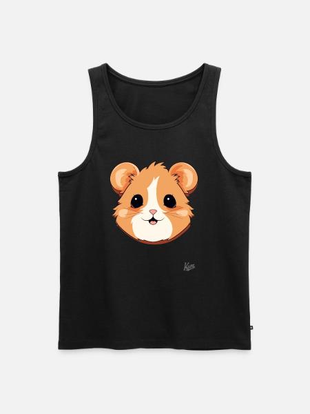 Cute hamster - Men's Premium Organic Tank Top - black