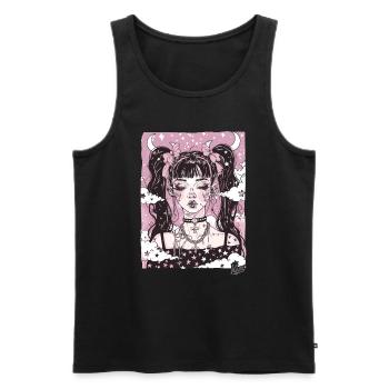 Beauté super cool : Grunge Emo Girl - Débardeur bio Premium Homme - noir - Devant - Michal (187cm)