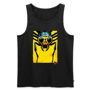Monster-Ameise: Kleiner Riese - Männer Premium Bio Tank Top - Schwarz - Vorne - Michal (187cm)