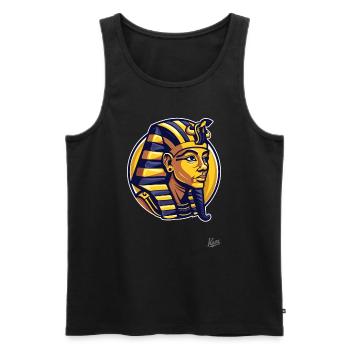 Die Mumie des Pharao - Männer Premium Bio Tank Top - Schwarz - Vorne - AI Model Male 178 light (178cm)