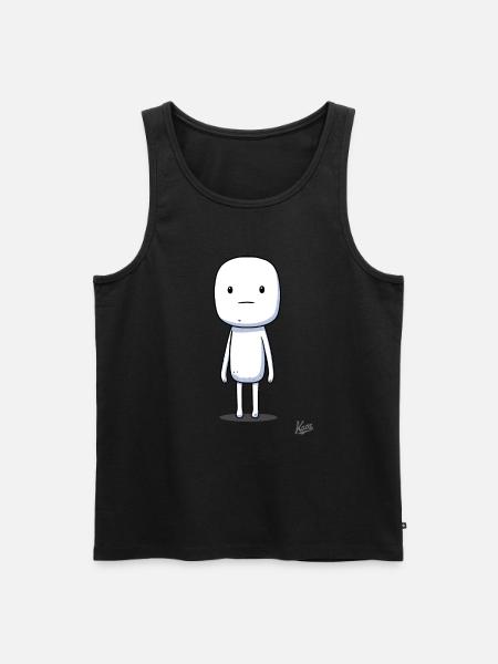 Marshmallow Guy : Le copain allumette - Débardeur bio Premium Homme - noir