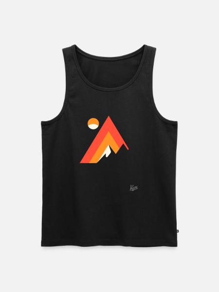 Mountain and nature - Men's Premium Organic Tank Top - black