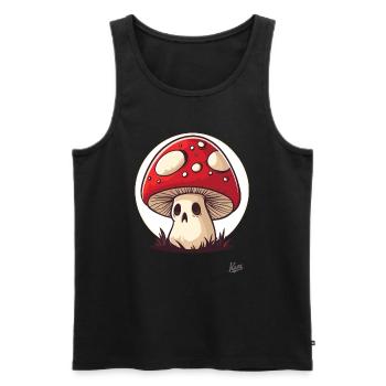 Voodoo Pilz - Männer Premium Bio Tank Top - Schwarz - Vorne - AI Model Male 178 light (178cm)